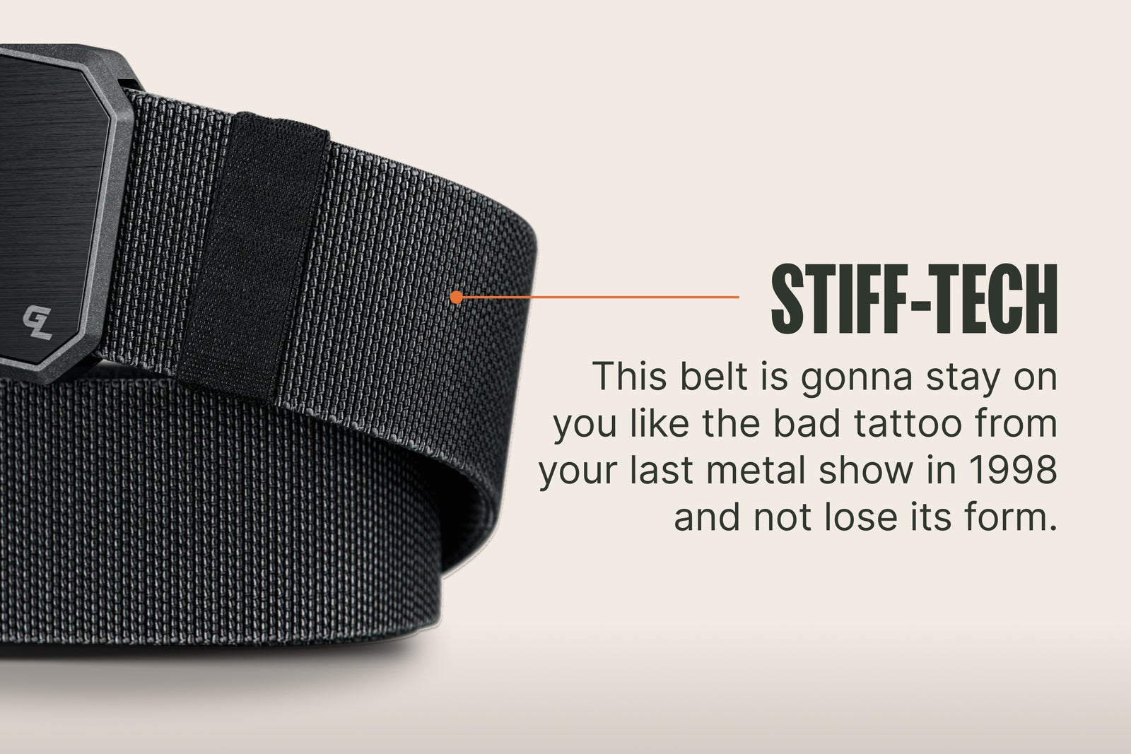 Hero Flag Groove Belt Black/Black